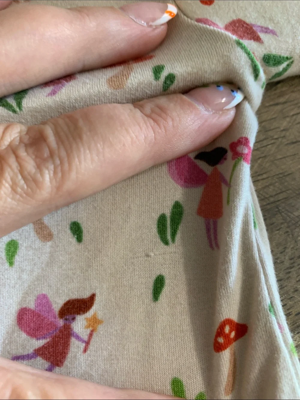 WildBird -Cream Floral & Mushroom Footed One-Piece-0-3M